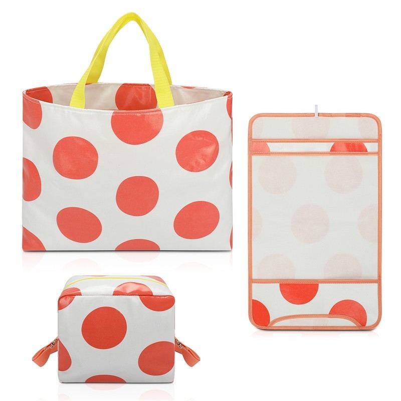 Saco de compras de tela dobrável Saco de compras grande Sacos de mão de 3 pacotes Mochilas carteiras 15,5X12,5