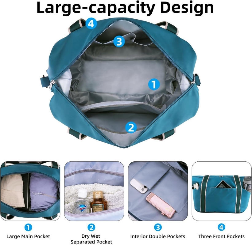 Saco de viagem personalizado com alça de ombro desmontável