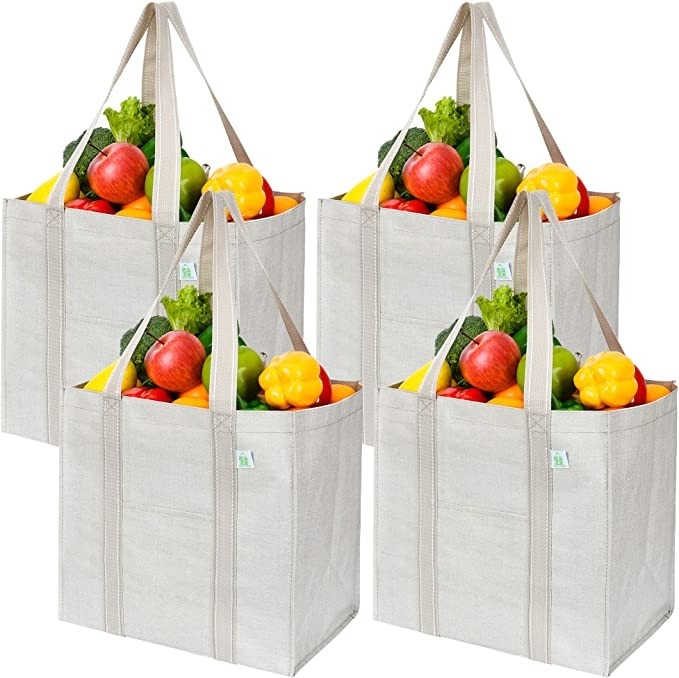 Saco de compras de lona pesada com bolsos com fechadura Codycross Mercadorias Eco-friendly