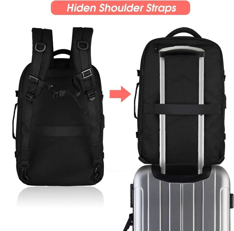 40L de bagagem aprovada para voos Carry On Resistente à água Saco de fim de semana para laptop de 17 polegadas