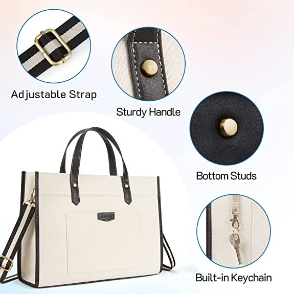 16x11.7x5.1 Saco de Laptop, Sacos de Trabalho para viagens e compras