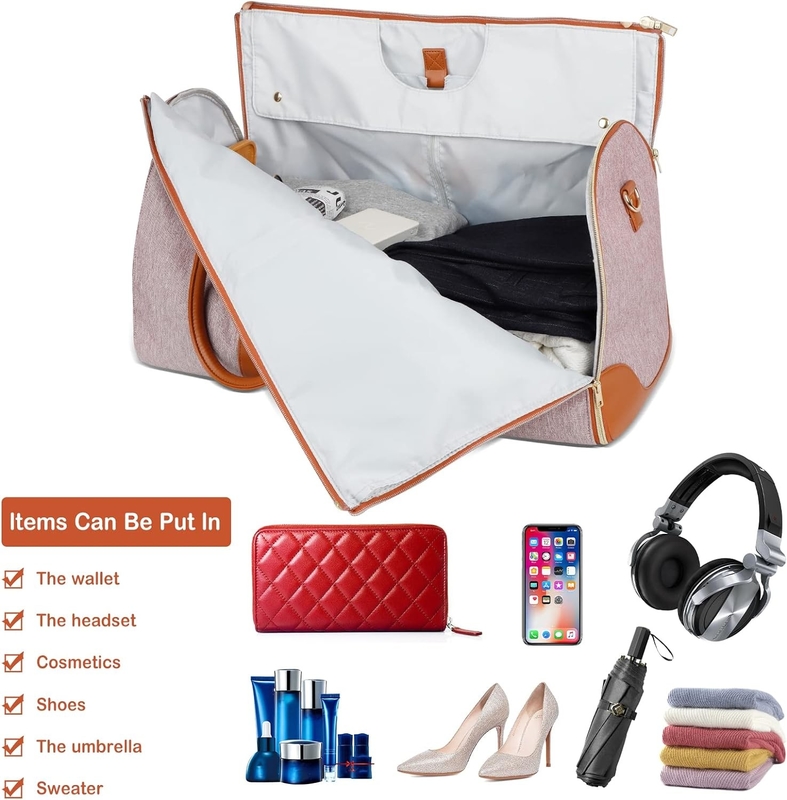 3 em 1 Waterproof dobrável Suíte Suspensão Suíte de fim de semana Carry On Custom Travel Garment Bag