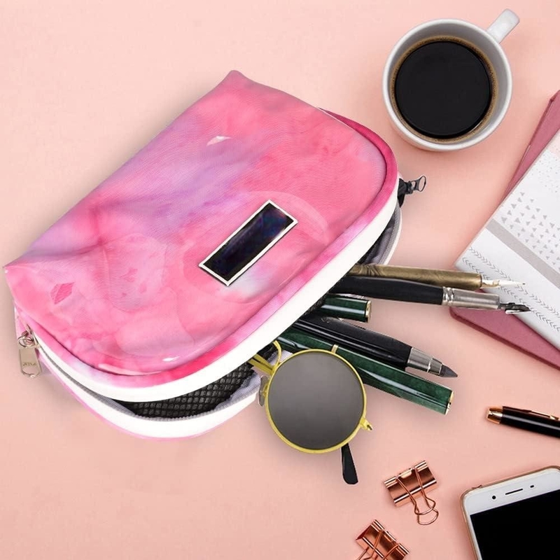 Rosa Resistente à água Saco de viagem à prova de odor personalizado com sistema de filtro de carbono para meninas