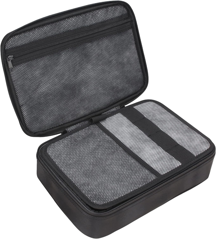 Cores pretas Armazenamento de grande capacidade impermeável de viagem personalizada Saco à prova de cheiro com fechadura