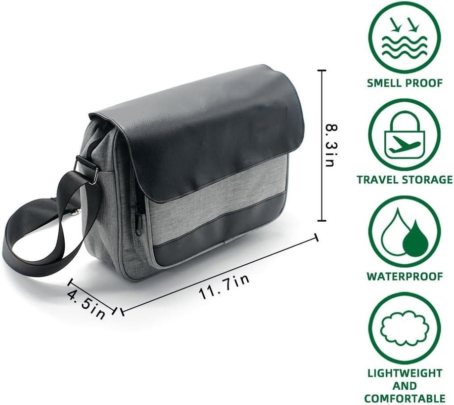 Armazenamento seguro Saco de viagem personalizado à prova de cheiro para tabaco Ervas medicina Acessório Container de comida