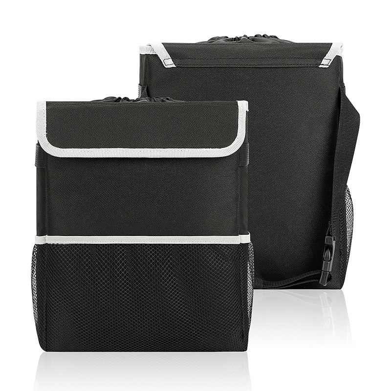 Sacos organizadores de lixo para carros de lixo, preto, à prova de vazamento, caixa de lixo, tampa, lixo, 8,4 x 7,4 x 10,4 