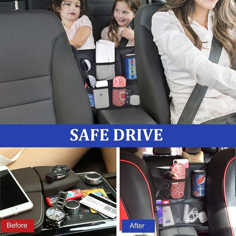 Assento de carro traseiro de armazenamento Saco de rede Bolsa de auto Saco de rede Bolso de mão
