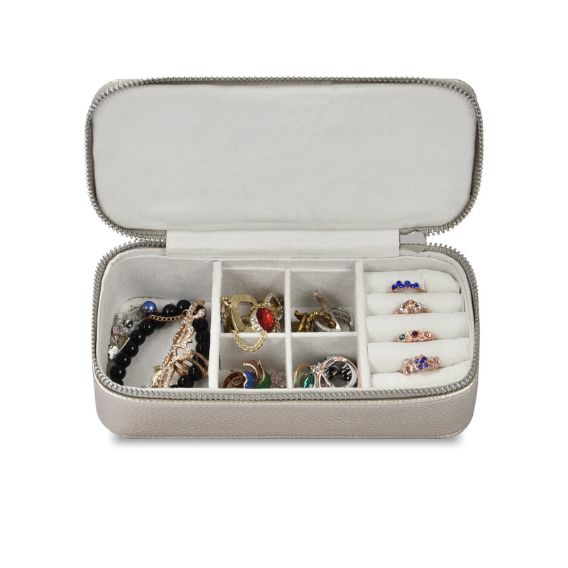 Maquiagem Bolsos de Jóias Caixa PU Couro de Viagem Portátil 7x3.15x1.97