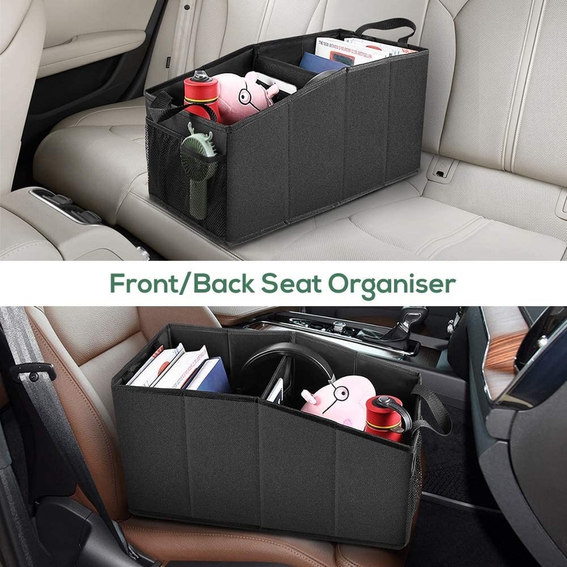 Sacos organizadores de carros de compras grandes Mercadorias Sento traseiro dianteiro dobrável Caminhão 19X10X10