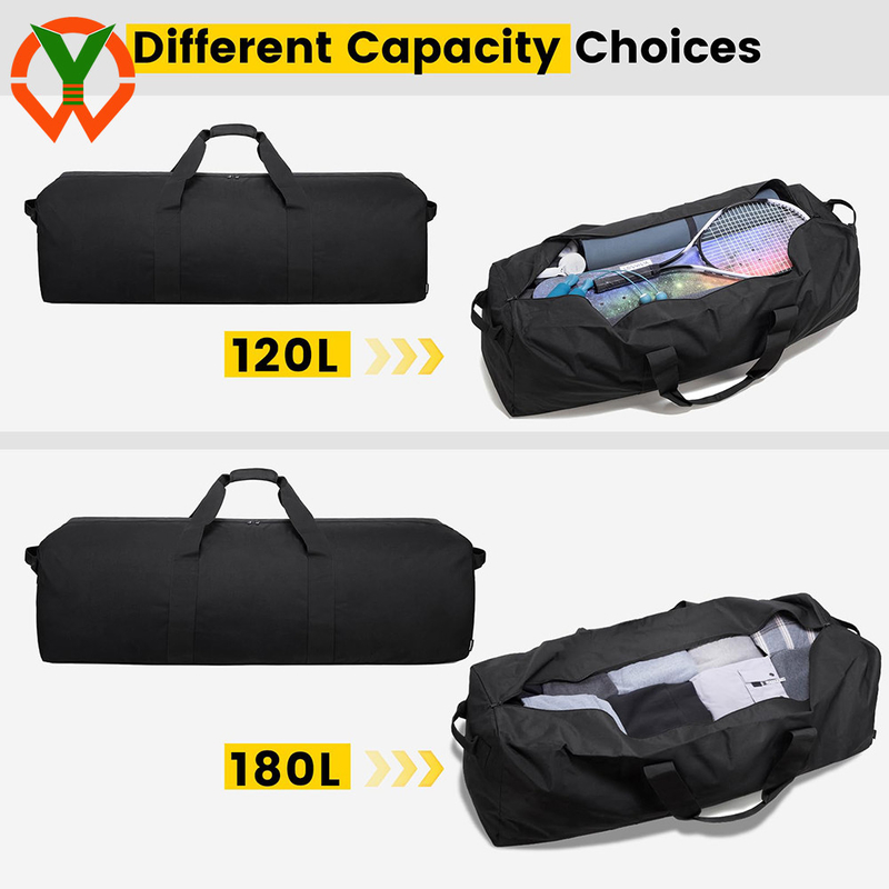 Saco de Duffel Extra Grande de 120L Sacos de Camping dobráveis Sacos de fim de semana Armazenamento de equipamento durante a noite para viagens