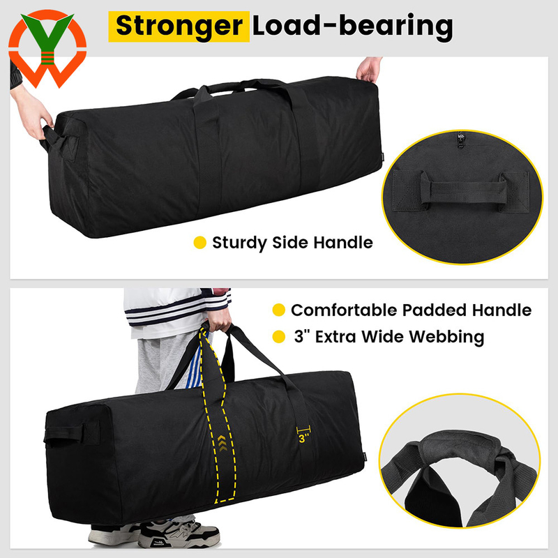 Saco de Duffel Extra Grande de 120L Sacos de Camping dobráveis Sacos de fim de semana Armazenamento de equipamento durante a noite para viagens